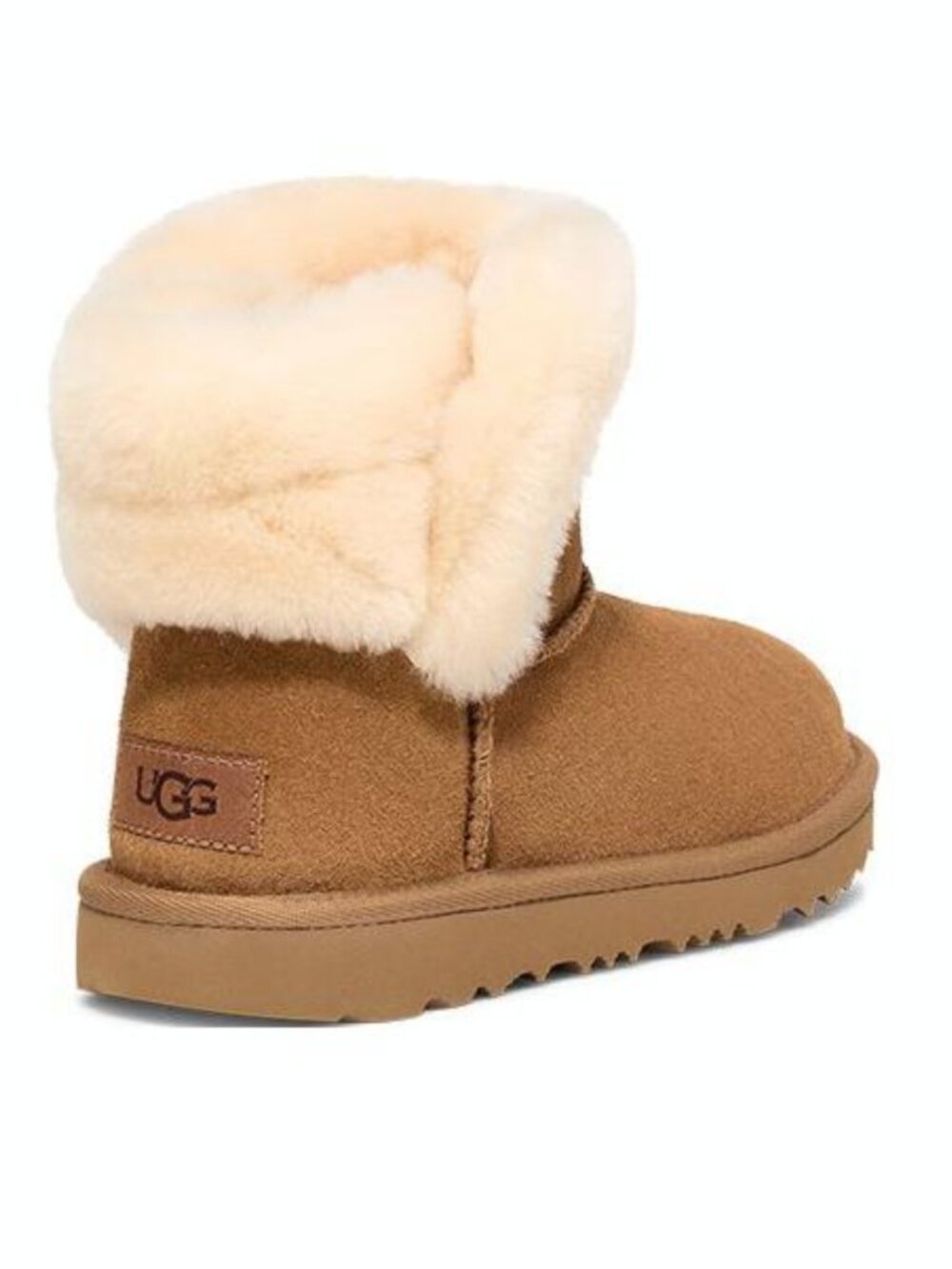 UGG Kids Saniya Chestnut Suede Shearling Boot S/N 1153637K Size: 2
